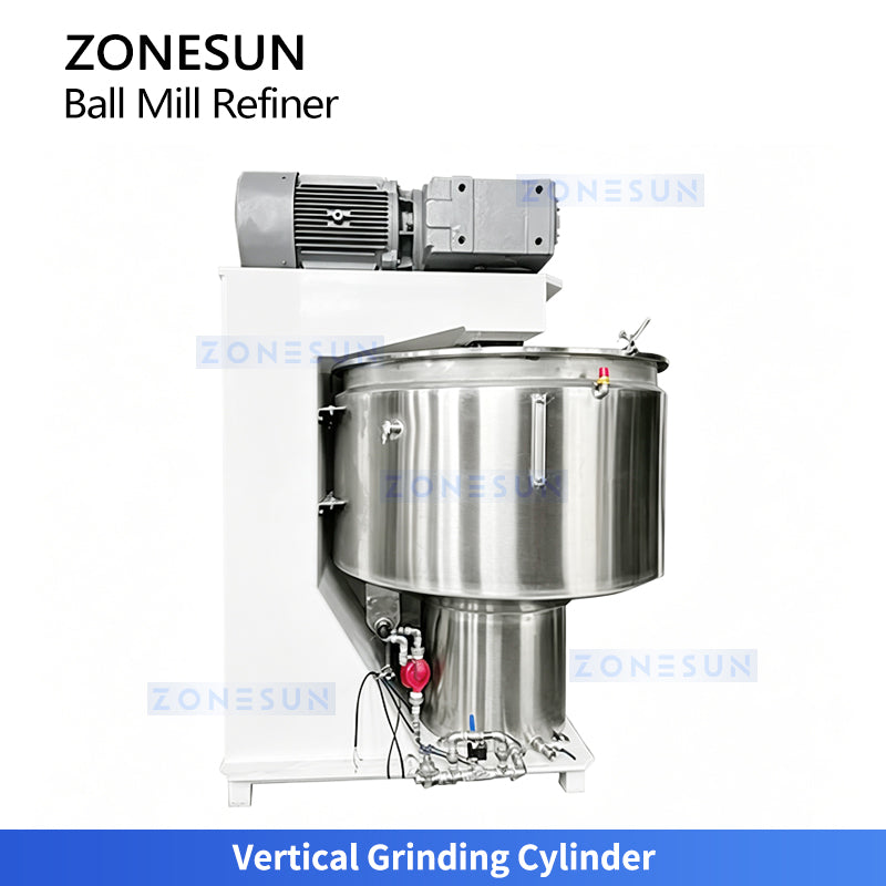 ZONESUN ZS-BM150 Vertical Chocolate Ball Mill Refiner for Chocolate Factory Production Lines