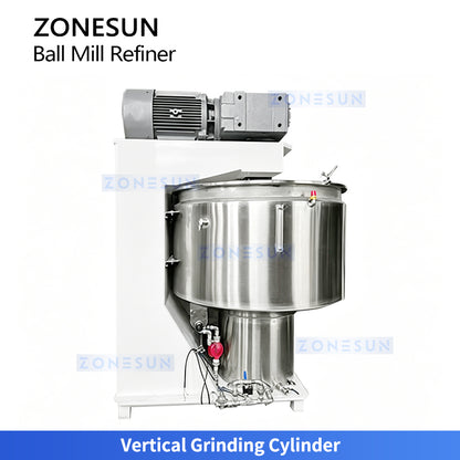ZONESUN ZS-BM150 Vertical Chocolate Ball Mill Refiner for Chocolate Factory Production Lines
