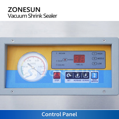 ZONESUN ZS-DZ260 Table-style Vacuum Packing Machine Stainless Steel Body Vacuum Sealing Machine For Food Vegetable