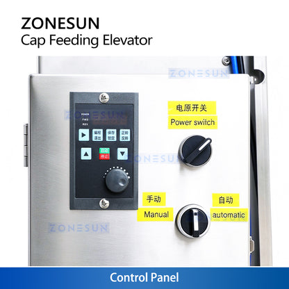 ZONESUN ZS-SLJ1 Automatic Customizable Feeding Elevator Machine For Capping Machine