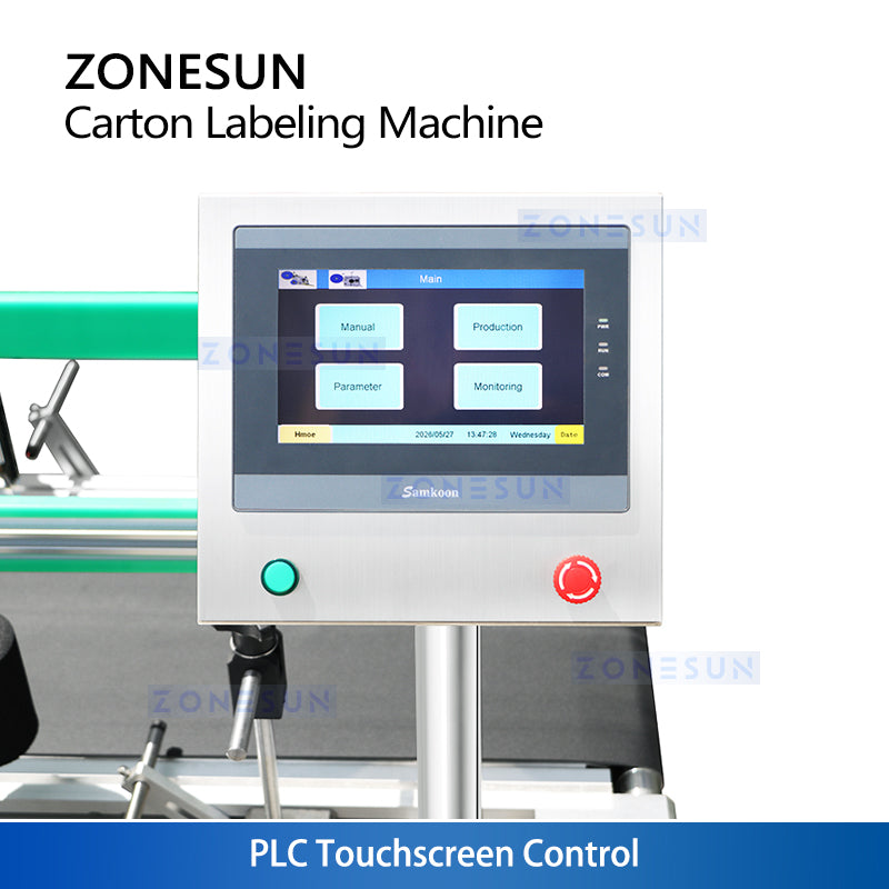 ZONESUN ZS-TB300T Automatic Carton Side & Corner Labeling Machine