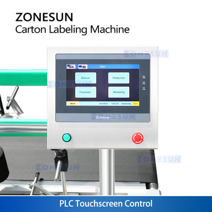ZONESUN ZS-TB300T Automatic Carton Side & Corner Labeling Machine