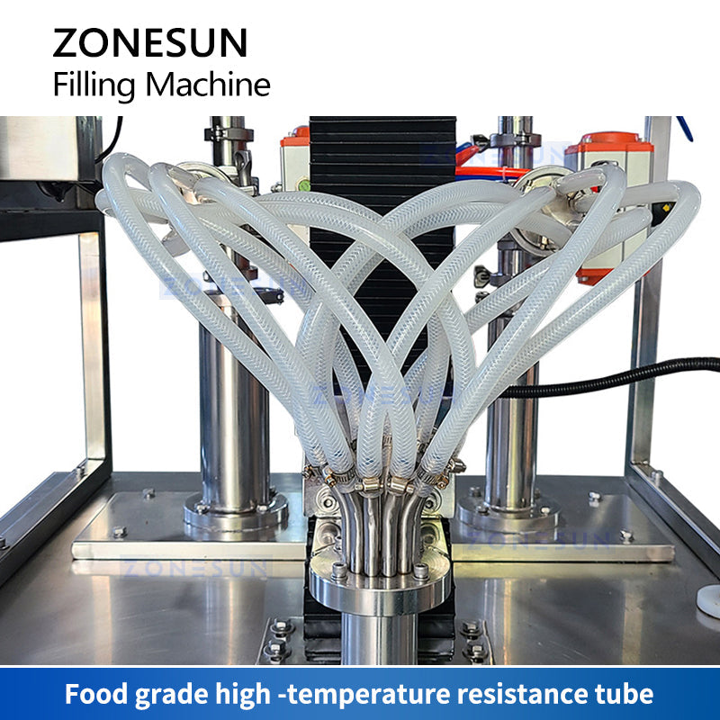 ZONESUN Dual-Color Swirl Filling Machine Stripe Filler Thick Paste Fil ...
