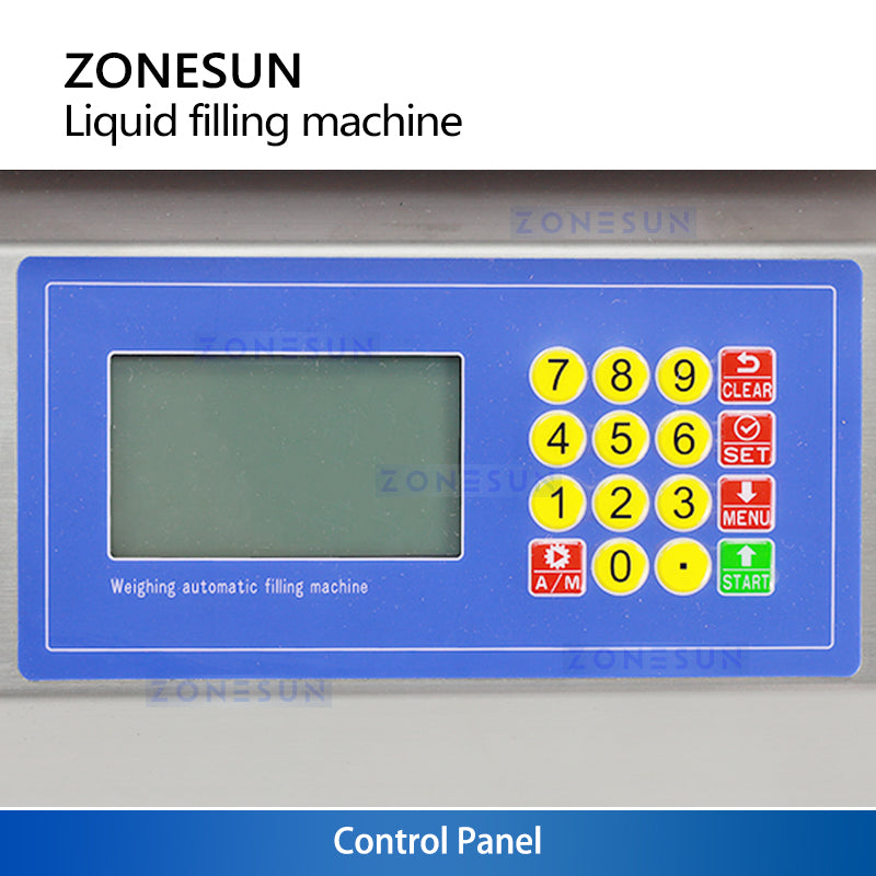 ZONESUN ZS-M100 Semi-Automatic Weighing Liquid Filling Machine