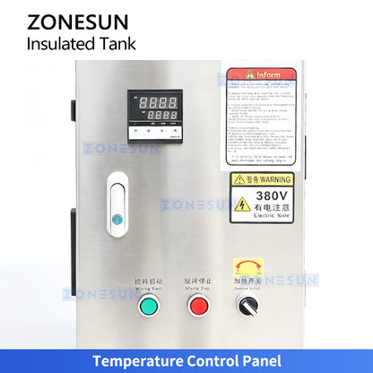 ZONESUN ZS-MB200LH Stainless Steel Liquid & Paste Premixing and Heating Tank