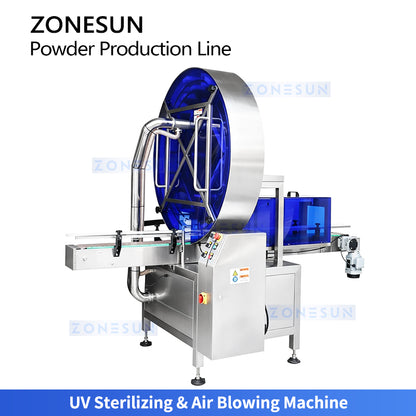ZONESUN ZS-FAL320 Automatic Milk Powder Canning Line with Twin-Auger Filler Nitrogen Sealer