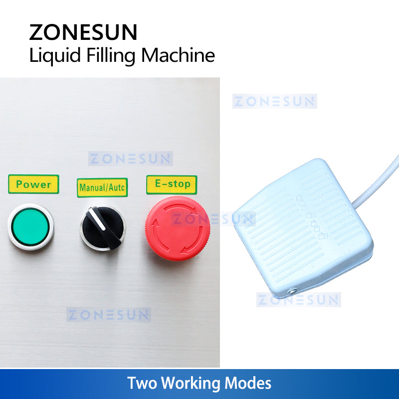 ZONESUN ZS-YTFS2 Pneumatic Standing 2 Nozzles Liquid Filling Machine