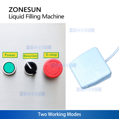 ZONESUN ZS-YTFS2 Pneumatic Standing 2 Nozzles Liquid Filling Machine