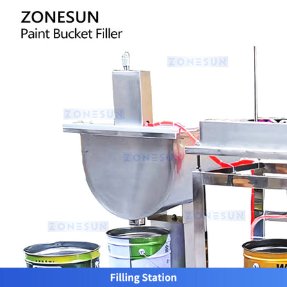 paint can filling and capping machine
