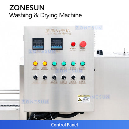 ZONESUN ZS-PM2 Tunnel Pasteurizer for Food & Beverage with Washing Dryer Function