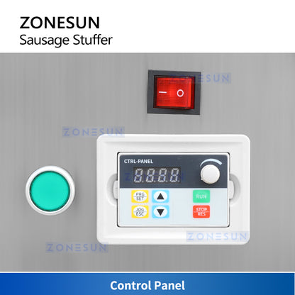 ZONESUN ZS-SFR1 Electric Sausage Stuffer Machine with Stainless Steel Hopper for Meat Filling