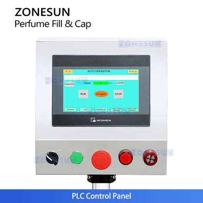 ZONESUN ZS-AFC17 Automatic 2 Nozzles Liquid Peristaltic Pump Filling Capping Machine