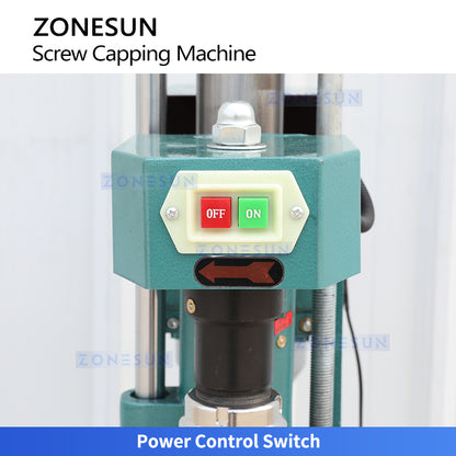 ZONESUN ZS-YG60B2 Semi-Automatic 28mm Screw Cap Bottle Capping Machine