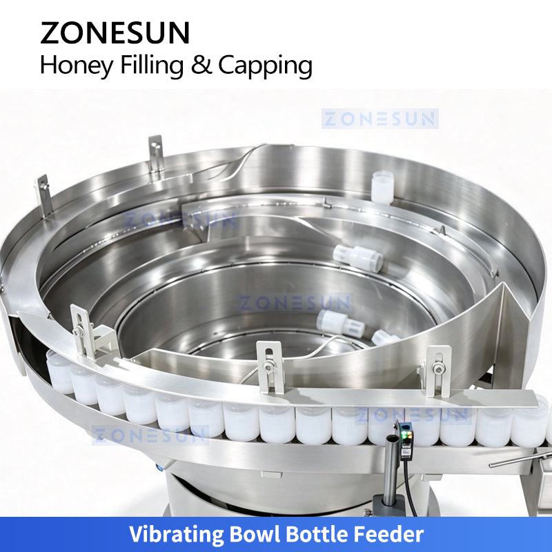 ZONESUN ZS-FSHS22 Automatic Viscous Honey Liquid Filling and Press Capping Machine