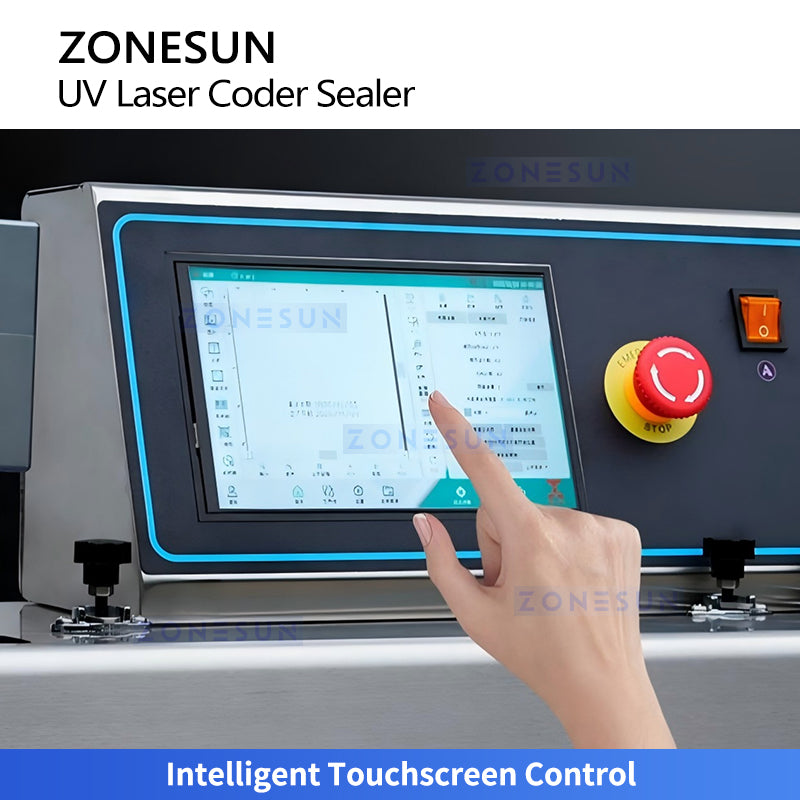 ZONESUN ZS-FR100LC UV Laser Continuous Bag Sealing Machine