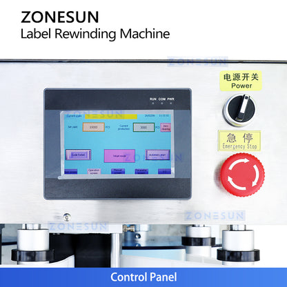ZONESUN ZS-RW2 Automatic Roll to Roll Label Rewinder