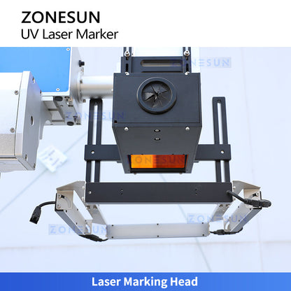 ZONESUN ZS-UVC2 355nm UV Laser Marking Machine 3W 5W with CCD Vision System Cold Light Laser Engraver for Plastic Glass Electronics