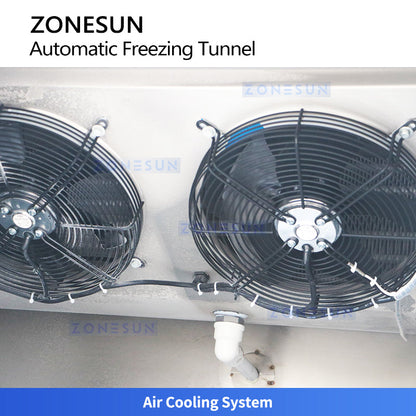 Industrial freezing tunnel