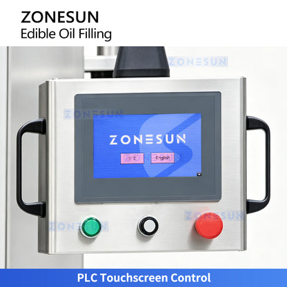 ZONESUN ZS-EVF01 Automatic Cooking Oil Bottle Filler Piston Filling Machine