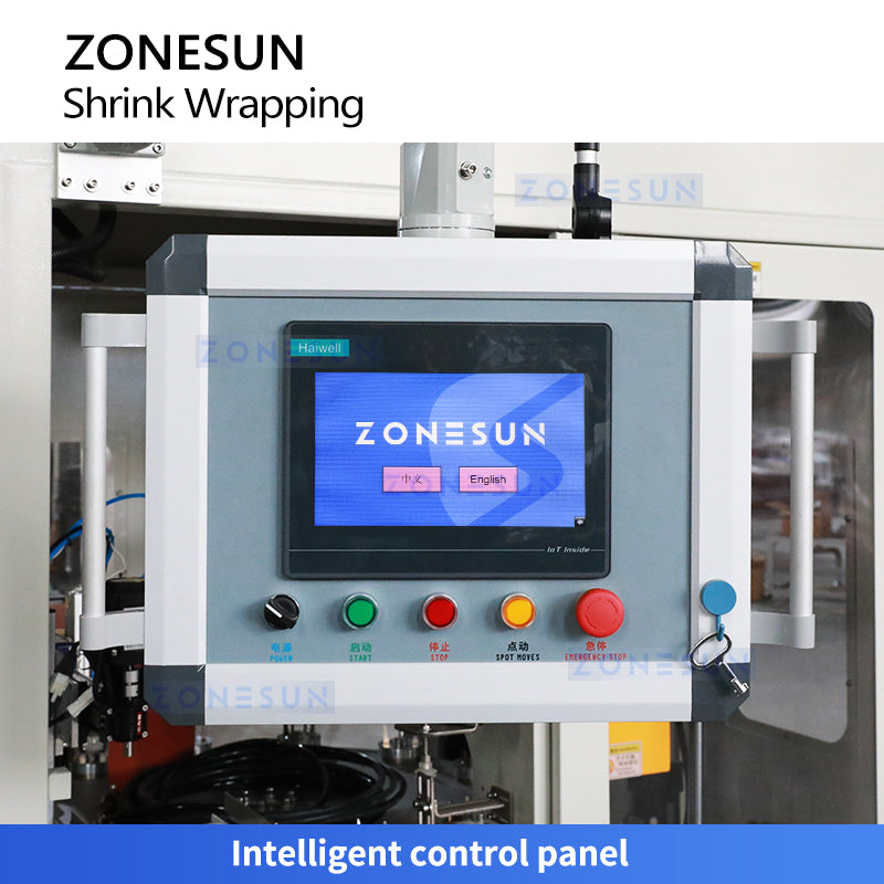 ZONESUN ZS-UDTB50 Rotary Shrinking Sleve Labeling Machine Cosmetic Bottle Labeler