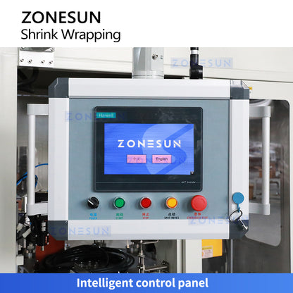 ZONESUN ZS-UDTB50 Rotary Shrinking Sleve Labeling Machine Cosmetic Bottle Labeler