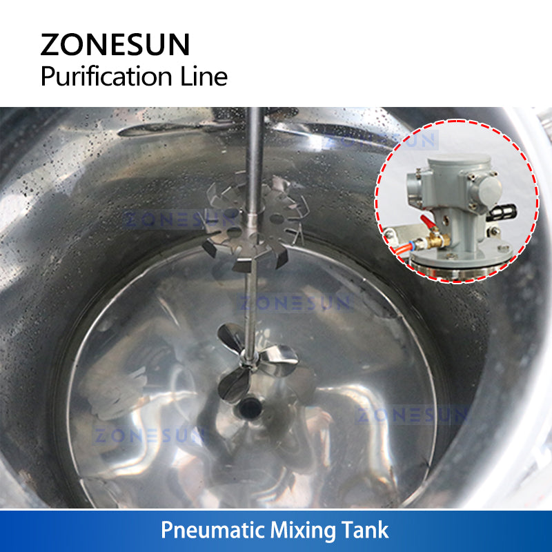 ZONESUN ZS-FAL180W Automatic Perfume Mixing Cooling and Filtration Line Fragrance Industrial Solution