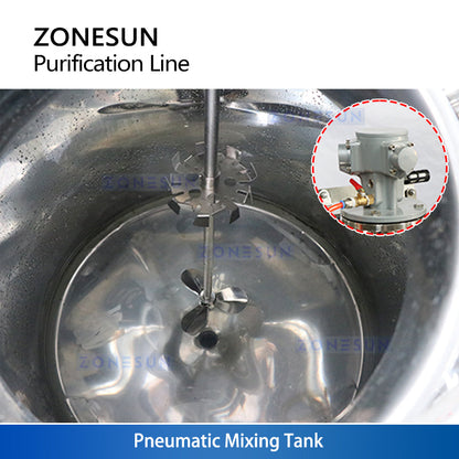ZONESUN ZS-FAL180W Automatic Perfume Mixing Cooling and Filtration Line Fragrance Industrial Solution