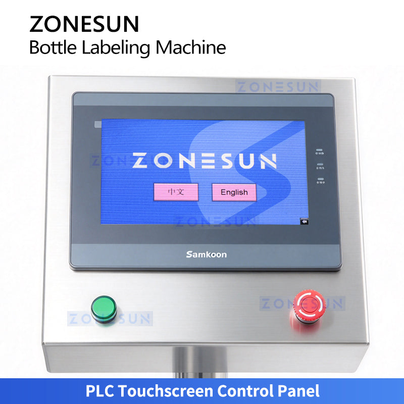 ZONESUN ZS-TB821 Automatic Round Bottle Single Side Labeling Machine