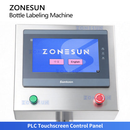 ZONESUN ZS-TB821 Automatic Round Bottle Single Side Labeling Machine
