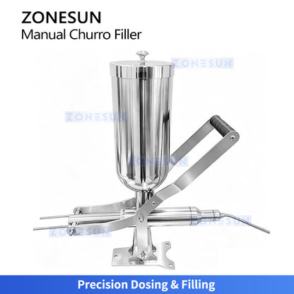 ZONESUN ZS-CZI4 Manual Cream Filling Injector for Bakery Use Donuts, Churros Puffs & Cakes Paste with Precision Dosing System