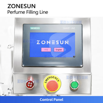 ZONESUN ZS-FAL180X11 Perfume Fragrance Bottle Filling Crimping Production Line