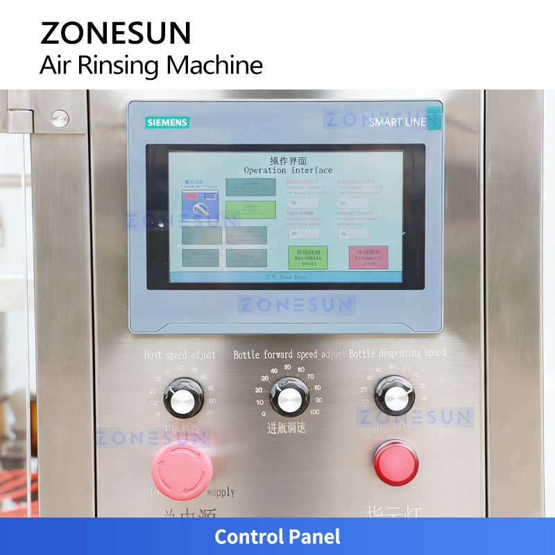 ZONESUN ZS‑WB48 High‑Speed Bottle Cleaning System | Automatic Rotary Vial Air Rinsing Machine  ZONESUNPRO