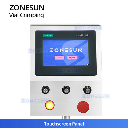 ZONESUN ZS-YG100 Automatic Rotary Glass Vial Bottle Filling Crimping Machine