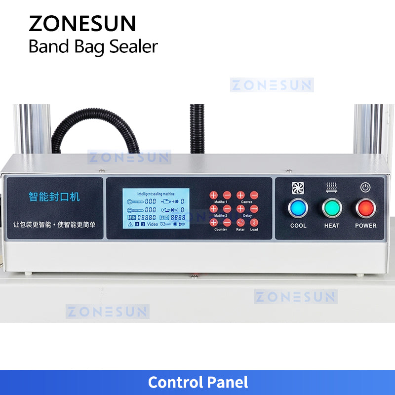 ZONESUN ZS-LWC350L Vertical Large Bag Sealer with Optional Date Coding System
