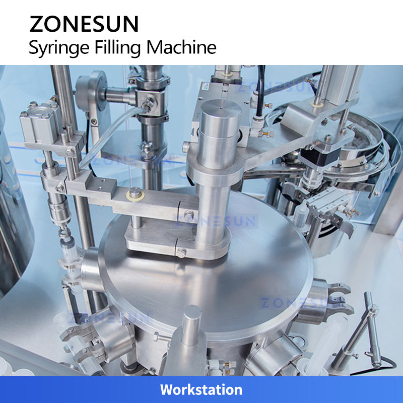 ZONESUN ZS-ZFC2 Automatic PFS Syringe Aseptic Liquid Filling and Plunger Insertion Sealing Machine