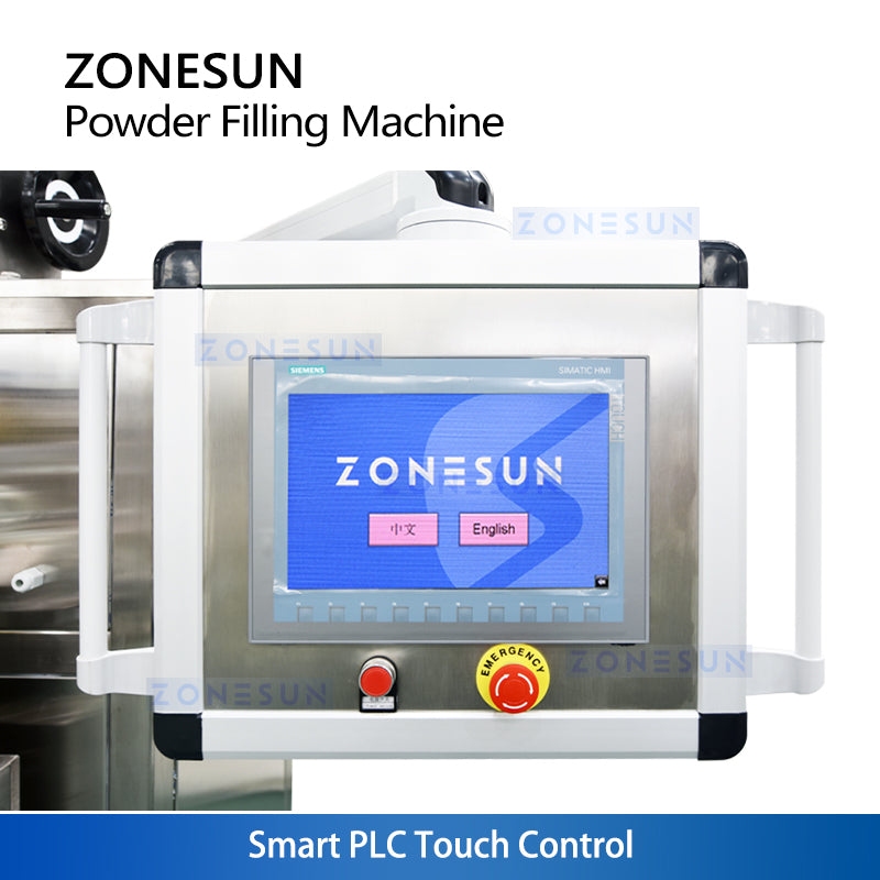 ZONESUN ZS-FM75L Semi-Automatic Auger Powder Filer Auti-dust Lifting Filling Machine