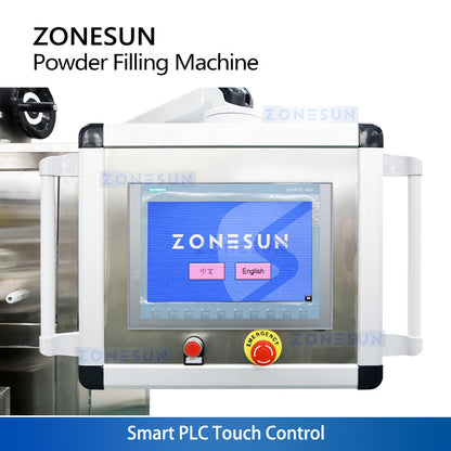 ZONESUN ZS-FM75L Semi-Automatic Auger Powder Filer Auti-dust Lifting Filling Machine