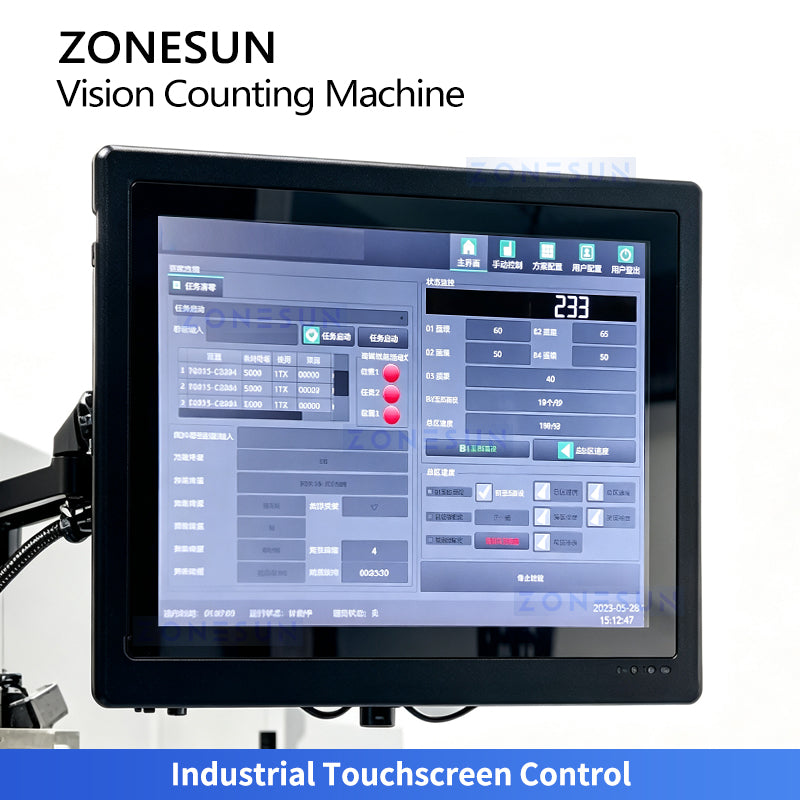 ZONESUN ZS-FSCS05 Automatic Vision Counting Machine for Screws, Fasteners & Small Parts