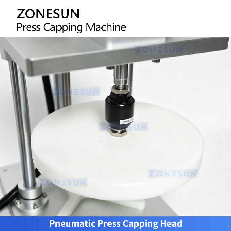 ZONESUN ZS-PDCM100C Pneumatic Paint Can and Large Container Press Capping Machine
