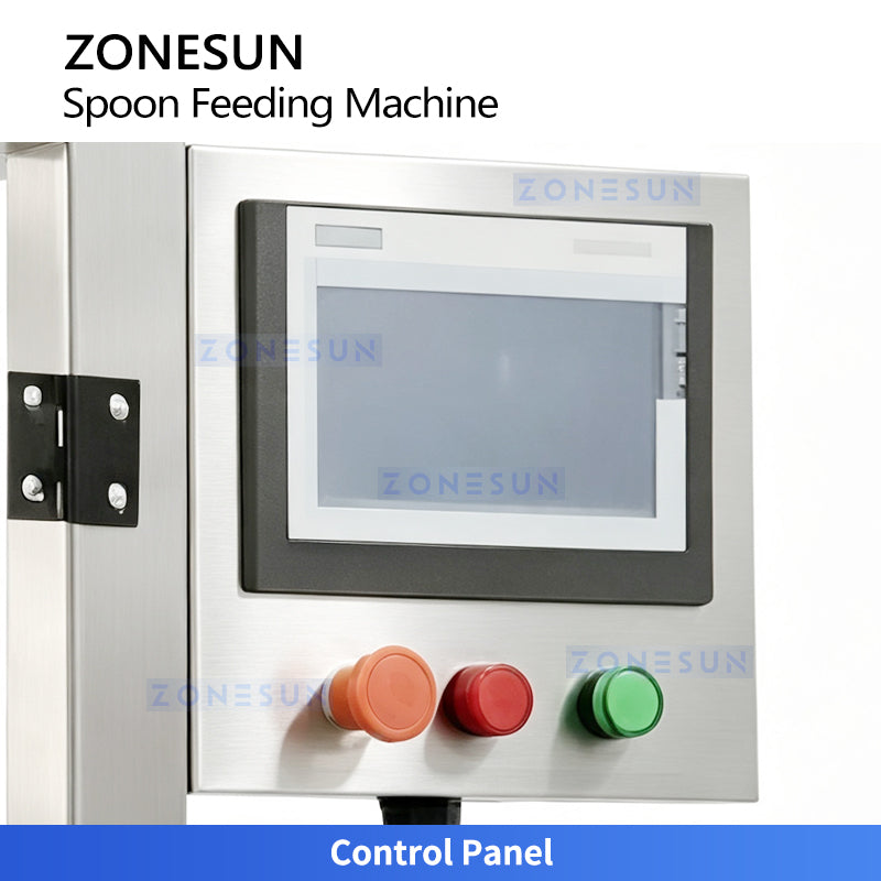ZONESUN ZS-SF01 Automatic Measuring Spoon Feeding Inserting Machine for Milk Powder Cans