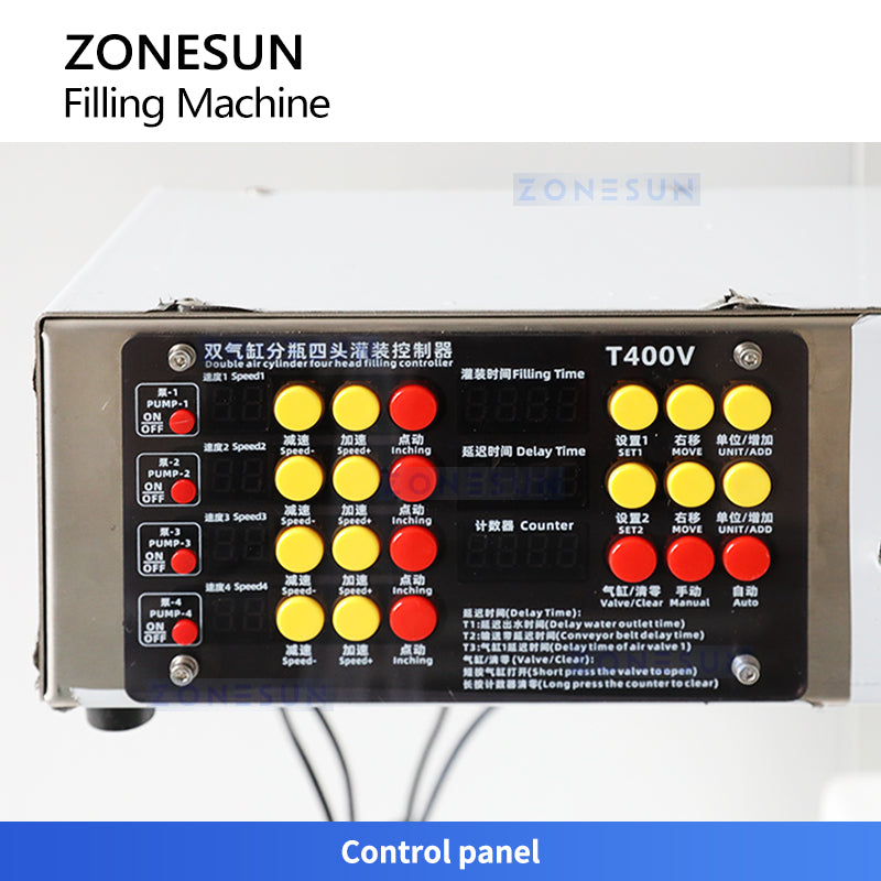 ZONESUN Diaphragm Pump Liquid Filling Machine