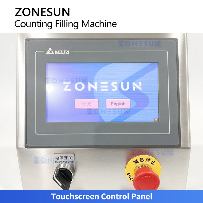 ZONESUN ZS-JF8C Semi-Automatic 8-Lane Candy Hardware Counting Filling Machine