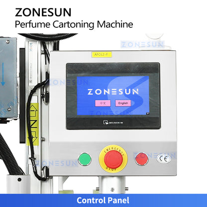 ZONESUN ZS-PB01 Perfume Bottle Cartoning Machine with Detection & Reject System