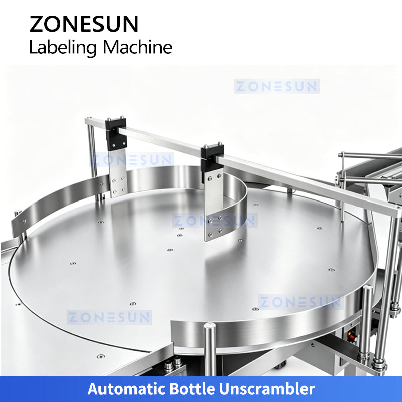 ZONESUN ZS-TB700D Automatic Top Bottom & Side Bottle Labeling Machine