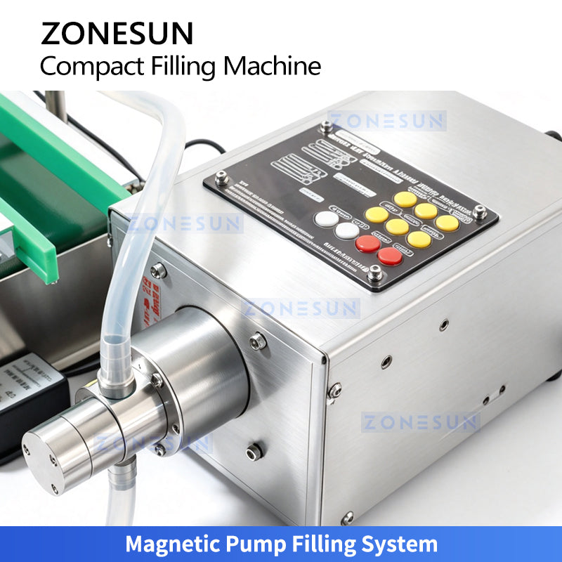 ZONESUN ZS-MPYT600L Automatic Liquid Filler with Lifting Nozzle and Waterproof Conveyor