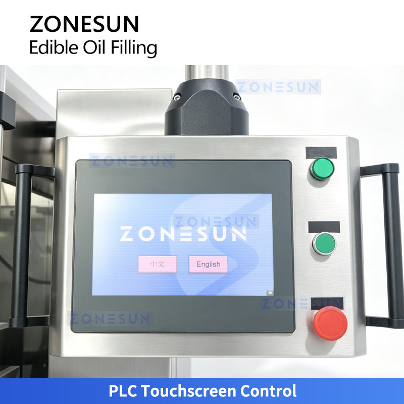 ZONESUN ZS-EVF02 8-Head Servo Tracking Cooking Oil Liquid Bottle Filling Machine
