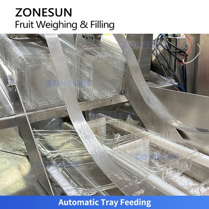 ZONESUN ZS-GWF15 Automatic Small Fruit Tray Filling and Lid Closing Line