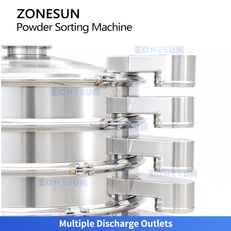 ZONESUN ZS-ZDS800 Vibratory Powder Screening Machine, 800mm Multi-Layer Sieve Separator