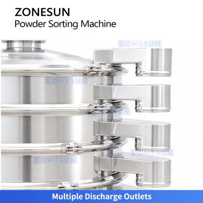 ZONESUN ZS-ZDS800 Vibratory Powder Screening Machine, 800mm Multi-Layer Sieve Separator