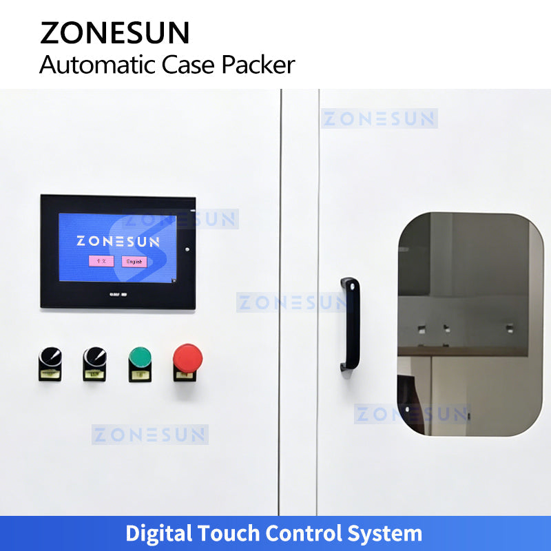 ZONESUN ZS-CSPM6 Automatic Bottle Case Packing Machine High-Speed Servo Top Load Case Packer  ZONESUNPRO